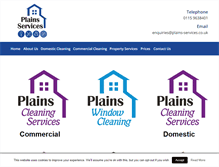 Tablet Screenshot of plains-services.co.uk